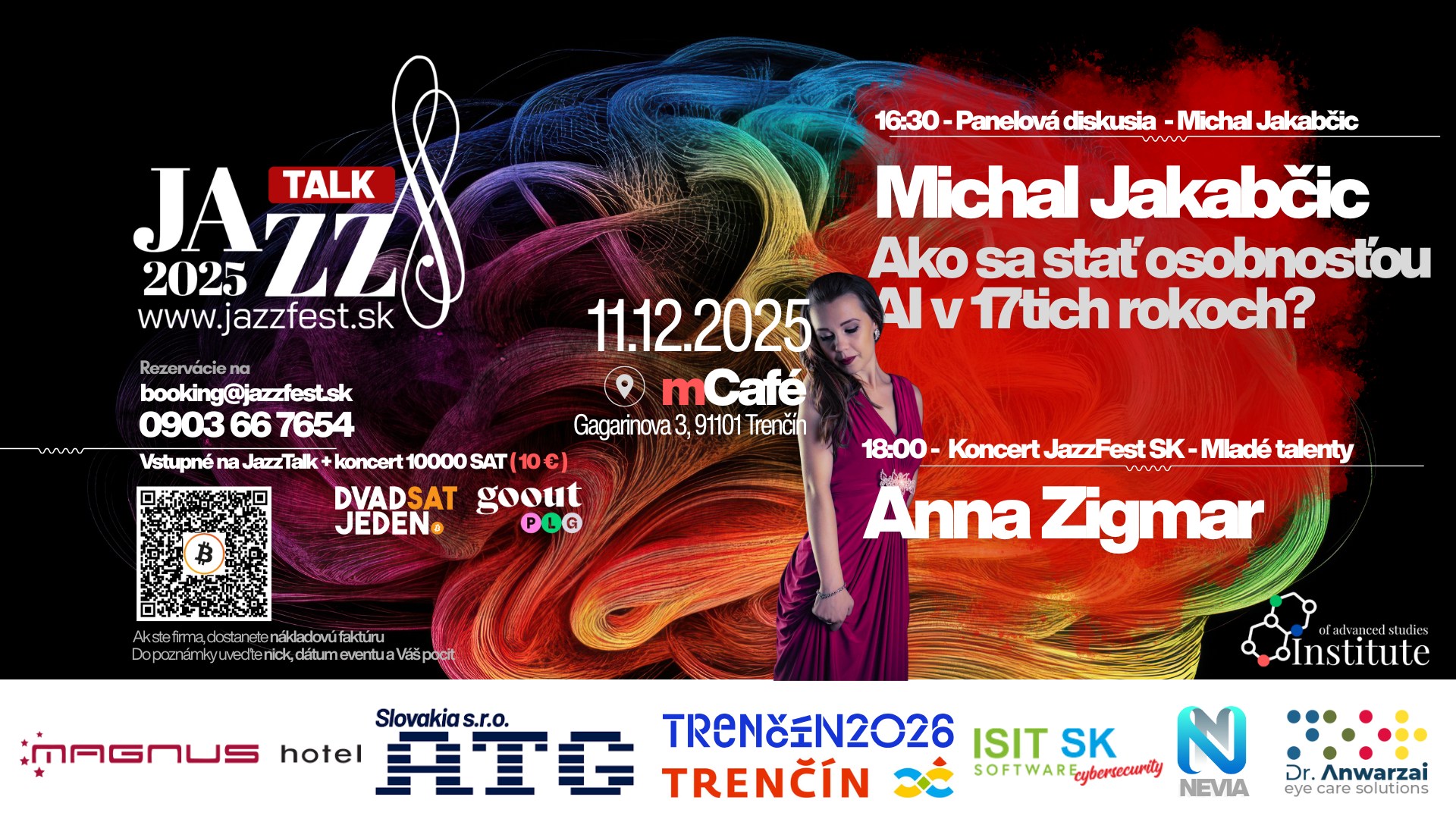 JazzTalk 2025 - Michal Jakabčic/Anna Zigmar - Ako byť AI osobnosťou roka v 17ich rokoch? — JazzFest Trenčín